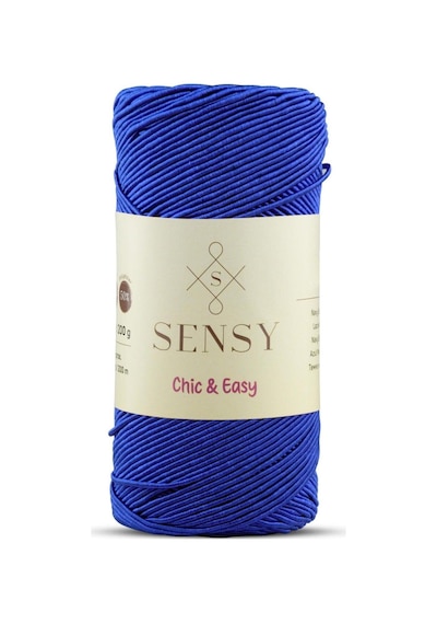 Sensy Premium Chic&easy 200 Gr Mumlu İp Slim Supra İpi Çanta İpi Supla İpi Pase İp Saks Mavisi