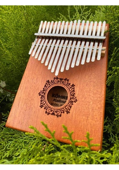 Köhner 17 Tuşlu Maun Ağacı Ful Kalimba Seti-parmak Piyanosu Seti
