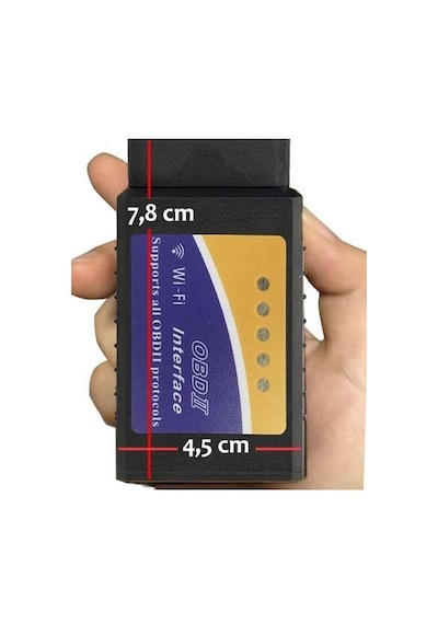 Elm327 Wifi 1.5 Obd2 Araç Arıza Tespit Cihazı, Apple iPhone Uyumlu, Pıc18f25k80 Çipsetli, Kablosuz Tarayıcı