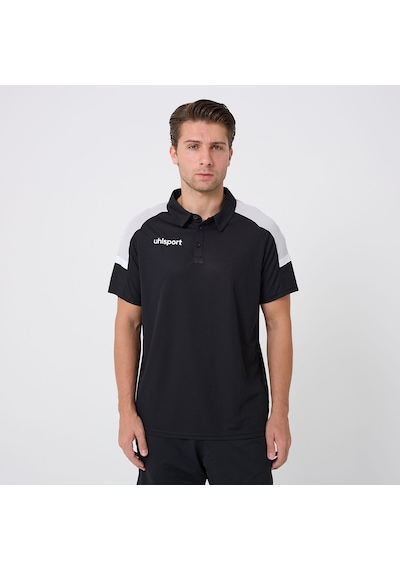 Siyah-gri Uhlsport Erkek Polo T-shirt Energy 1101801 Siyah - Gri
