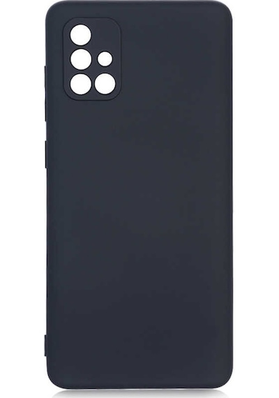 Noktaks - Samsung Galaxy Uyumlu A71 - Kılıf İçi Kadife Koruyucu Mara Lansman Kapak - Siyah