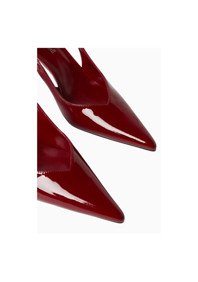 Camper Jeffrey Campbell Kickit 95 Bordo Rugan, Sivri Burun Topuklu Kadın Ayakkabı