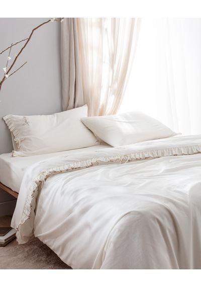 Madame Coco Perline Family Size %100 Pamuk Nakışlı Nevresim Takımı - Ekru/bej 8684427140482 Çok Renkli