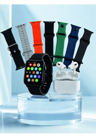 Akıllı Saat Ve Apple Airpods Uyumlu S1000 Pro Max - Lisinya