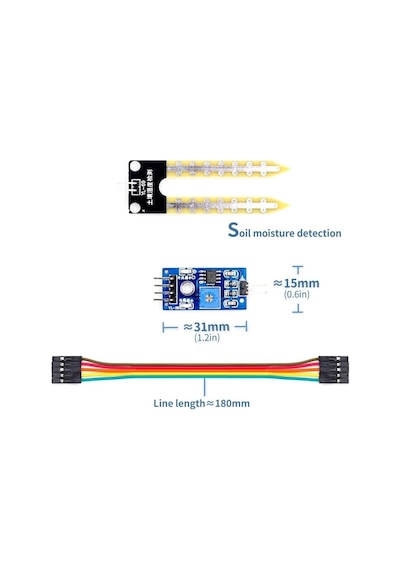 Toprak Nem Sensörü Higrometre Soil Moisture Sensor 0