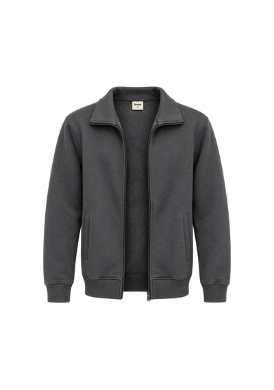 Classics Men Tam Fermuarlı Yakalı Ceket - 7772 Antrasit