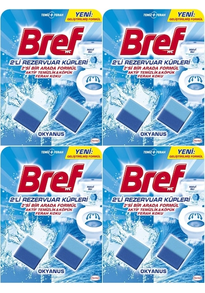 Bref Koku Giderici Jel Küpü - Okyanus 8 Li Set 4pk 2