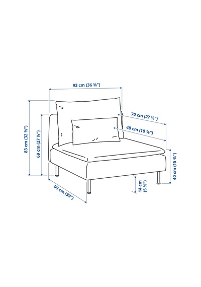 Ikea Kırmızı Şık Kanepe - Tekli Koltuk