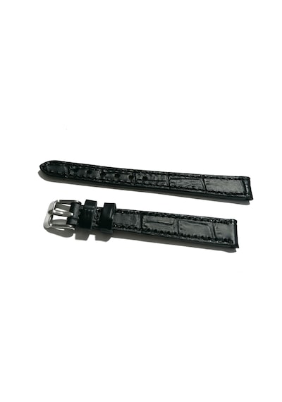 Fado&her Saate Uyumlu Hakiki Bayan Deri Saat Kordonu Siyah 12 Mm 415 Siyah