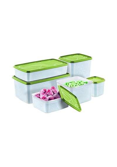 6'lı Set Alaska No Frost Saklama Kabı Buzdolabı Düzenleyici Organizer Bpa Içermez Plastik Çok Renkli Diğer