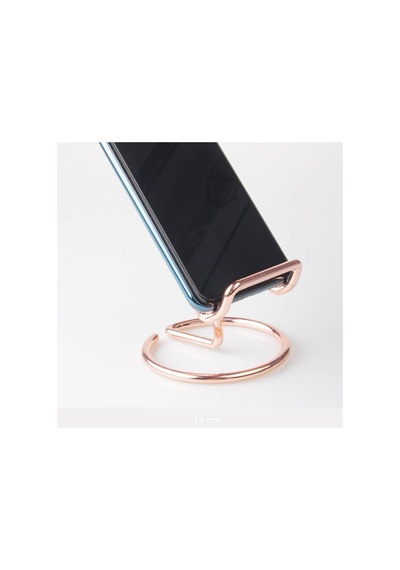 Bronz Metal Masaüstü Telefon Tutucu Mavi Mavi