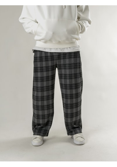 Cocopelli Ekose Erkek Baggy Pantolon Coc2666 Gri