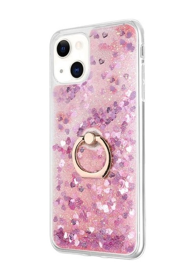 Smcase Apple Uyumlu iPhone 13 Kılıf Sulu Yüzüklü Milce Silikon