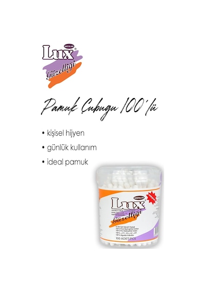 19 Al 16 Öde 100'lü Lux Pamuk Çubuğu Ve Rosıe