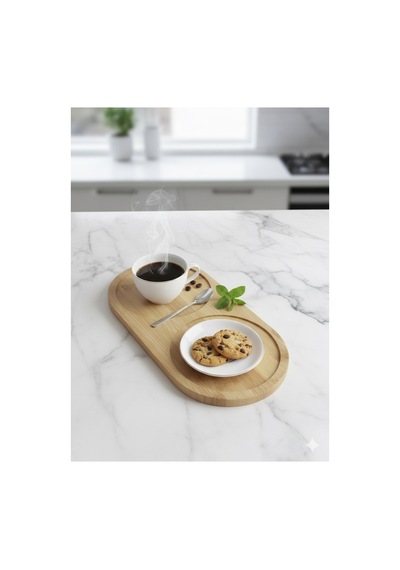 Ayyesa Home Bambu Yağdanlık Altlığı, Sunum Tepsisi