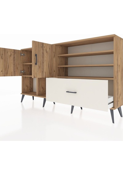 Arges Konsol 7 Raflı Tek Çekmeceli 2 Kapaklı 176x30x99 Çam-çam/aytaşı Atlas Çam/aytası - Atlas Çam Arges Konsol 7 Raflı Tek Çekmeceli 2 Kapaklı 176x30x99 Çam-çam/aytaşı Atlas Çam/aytası - Atlas Çam