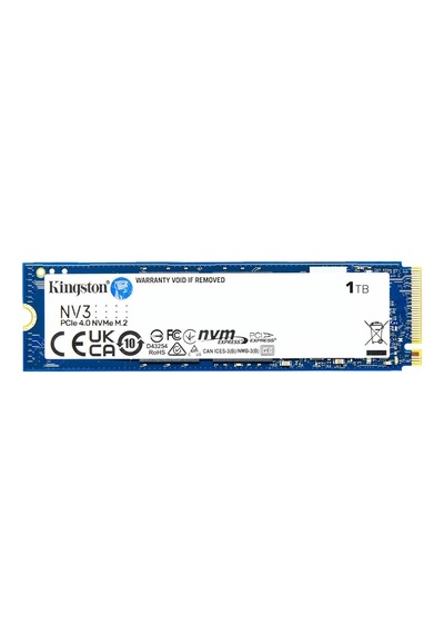 Kingston 1tb Nv3 M.2 2280 Nvme Pcıe 4.0 Gen 4x4 6000 Mb-s-4000 Mb-s Snv3s-1000g Ssd Disk