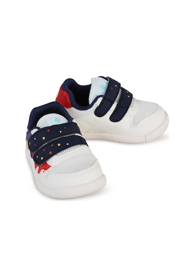Pepino Kız Bebek Spor Ayakkabı - Beyaz Beyaz-lacivert-kırmızı