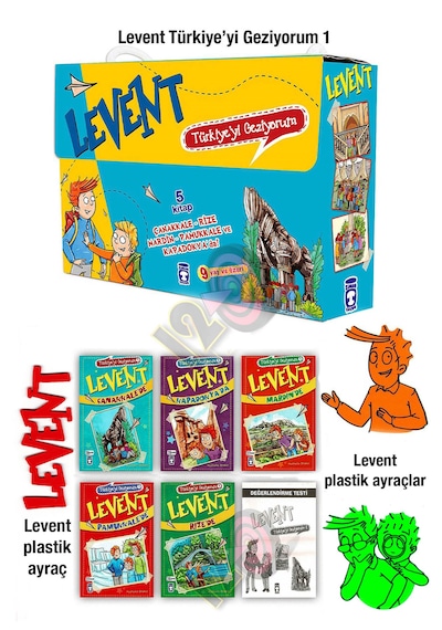Levent Türkiye'yi Geziyorum 1 Set 8 Yaş Ve Üzeri 5 Kitap