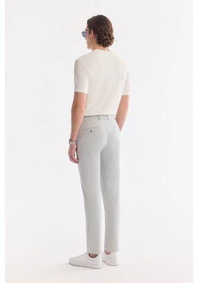 Avva Erkek Gri Beli Lastikli Viskon Karışımlı Elastan Slim Fit Chino Pantolon A61y3212 Avva Erkek Gri Beli Lastikli Viskon Karışımlı Elastan Slim Fit Chino Pantolon A61y3212