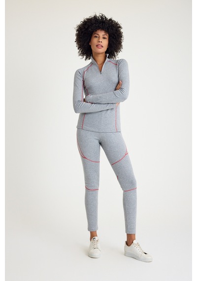 Scorp Thermo-fit Extreme Kadın Termal İçlik Fermuarlı Üst Kayak İçliği Gri Siyah Scorp Thermo-fit Extreme Kadın Termal İçlik Fermuarlı Üst Kayak İçliği Gri Siyah