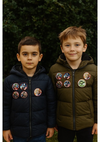 Lisanslı Yaka Çanta Rozeti Yenilmezler Avengers 6lı Paket Pinyata İçi Küçük Hediyelikler Diğer