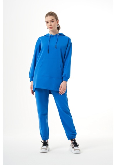 Kanguru Cepli Mavi Sweatshirt 001