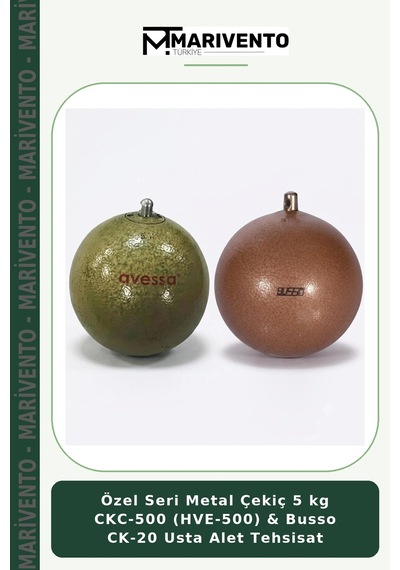 Özel Seri Metal Çekiç 5 Kg Ckc-500 Hve-500 & Busso Ck-20 Usta Alet Tehsisat