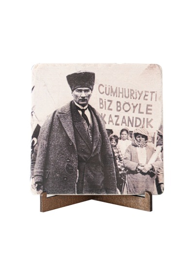 Atatürk Sözleri Cumhuriyeti Böyle Kazandık Traverten Pano
