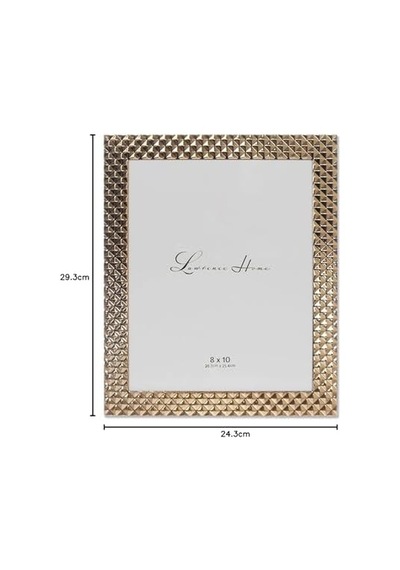 Frames Elmas Desenli Cilalı Metal Resim Çerçevesi, 8x10, Altın