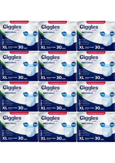 Giggles Hasta Bezi Yetişkin Emici Külot Ekstra Büyük Xl 360adet XL