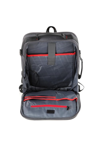 Ççs 51268 Usb Giriş 15.6 İnc Laptop Sırt Çantası-gri Gri