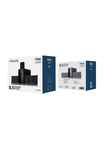 Mikado Md-582bt 5+1 110w Siyah Usb+sd+fm Destekli Multimedia Bluetooth Speaker