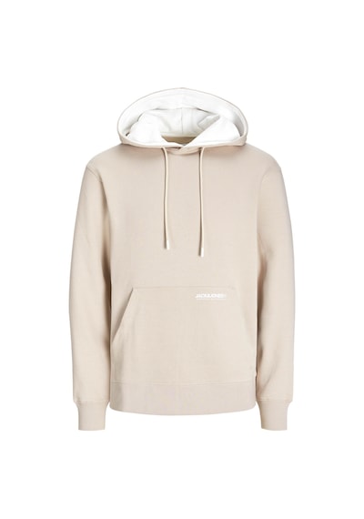 Jack & Jones Erkek Sweatshirt Bej 12256534 Jjelegacy Sweat Hood Noos 25kw21000482 W2100381 Bej