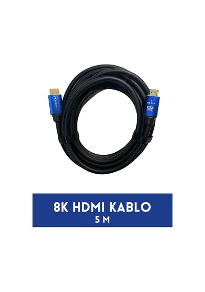 Hdmı 2.1 Kablo 8k Ultra Hdmı 5 Metre 2.1 Premium Yüksek Hızlı Ses Ve Görüntü Kablosu