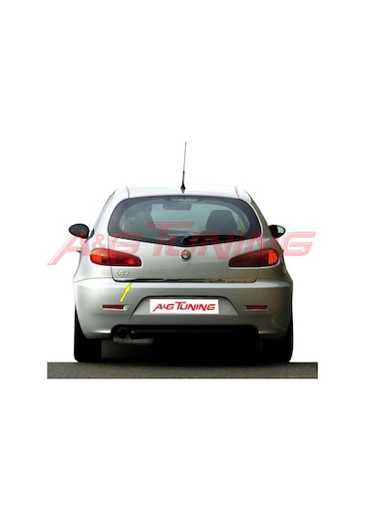Alfa Romeo 147 Krom Bagaj Alt Çıtası Formlu Paslanmaz Çelik N11.3112