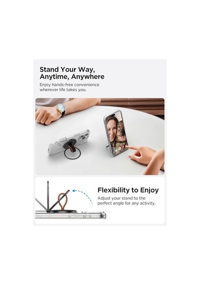 Magfit O-mag Apple Uyumlu iPhone İçin Manyetik Telefon Tutucu Magsafe Özellikli Ring Siyah Om104 - Amp08552