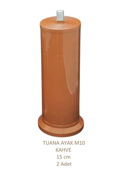 Tuana Ayak 15 cm M10 Cıvatalı Kahve (2 Adet)