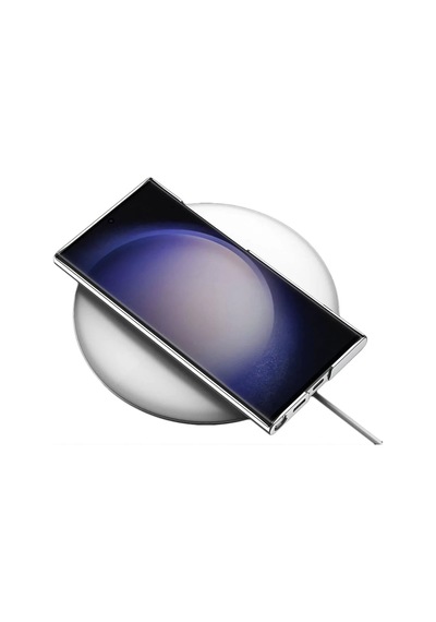 Galaxy Uyumlu S24 Ultra Kılıf Zore Kamera Korumalı Şeffaf Dikey Standlı Ays Kapak 1