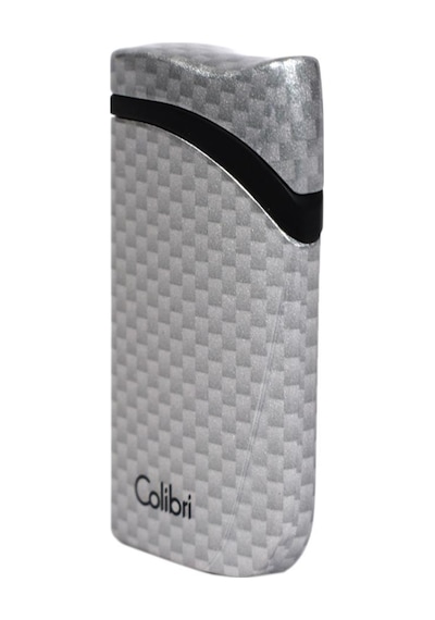 Colibri Falcon Karbon Desenli Gümüş Puro Çakmağı