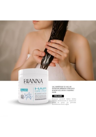 Kremi Collagen Canlandıran Ve Güneşten Koruyan Saç Bakım Kremi - 500ml