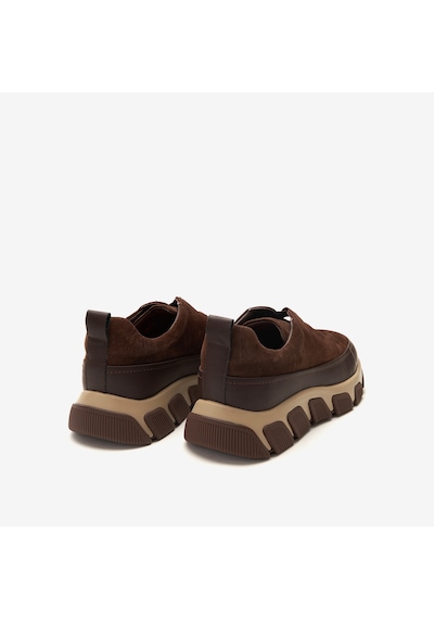 Kahve Mat+kahve Süet Sneaker Erkek Ka-alfa9003 John May Napoli