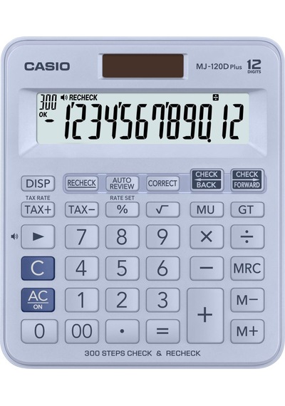 Casio Mj-120dplus-lbwadpw Hesap Makinesi Desktop Gri - Siyah