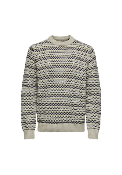 Only & Sons Strick Kazak Onsmusa Kazak Silver Lining