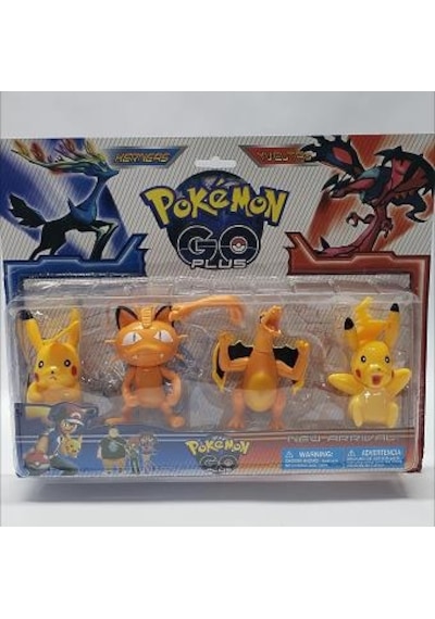 Pokemon Go Plus Pikachu 4 Lü Büyük Set süpriz