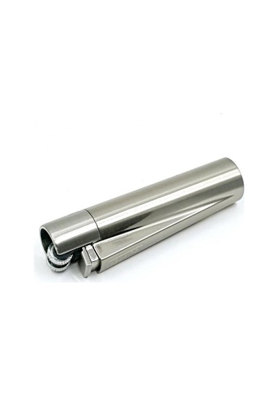 Clipper Metal Taşlı Gümüş Çakmak