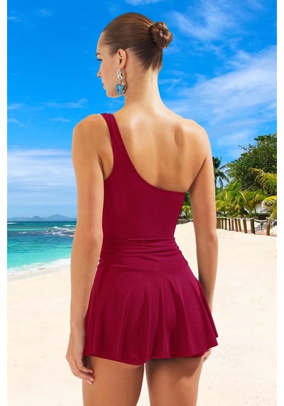 Ersefa Yüzme Kıyafeti Tasarım Mayo Deniz Plaj Mayosu Swimsuit Premium Ka Bordo