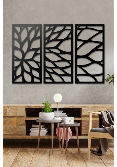 Modern Yaprak - Metal Tablo Set