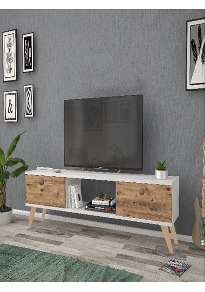Mbes Mobilya Eda Beyaz-Atlantik 140 Cm Tv Ünitesi