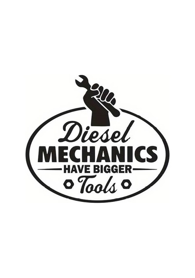Diesel Mechanics Oto Arka Cam Sticker 21 X 19 Cm